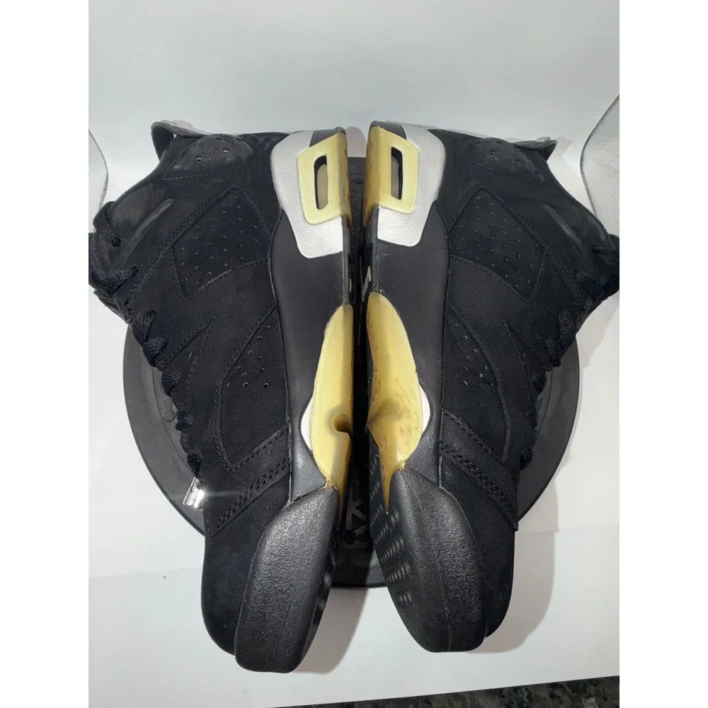 Jordan 6 Retro Low Chrome Black Metallic Silver 304401-003 Mens Size 8.5 2015